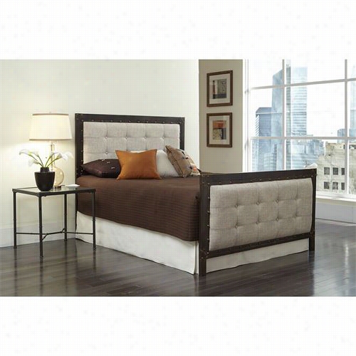 Fashion Bed Group B715116 Gotham Latte/brushed Cooper King Bed