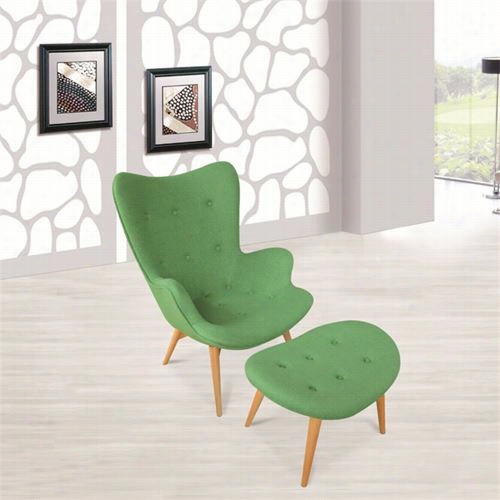 Fine Mod Imports Fmi1005green Grant Featherston Contour Lounge Set In  Natural/green