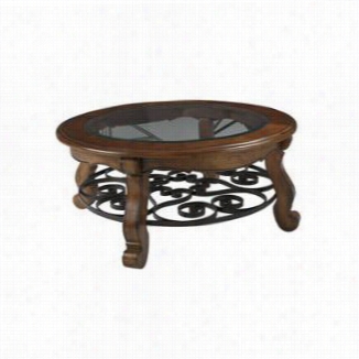 Hammary T1007903-00 Siena 28""h Round Cocktail Table In Tuscany