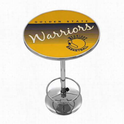 Hardwood Classics N Ba Nba2000hc~gsw Golden State Warriiors Chrome  Pub Table