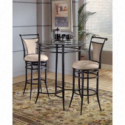 Hillsdale Furniture 4596ptbs2fw Mix And Match 3 Piece Pub Set With Cierra Stools In Fawn