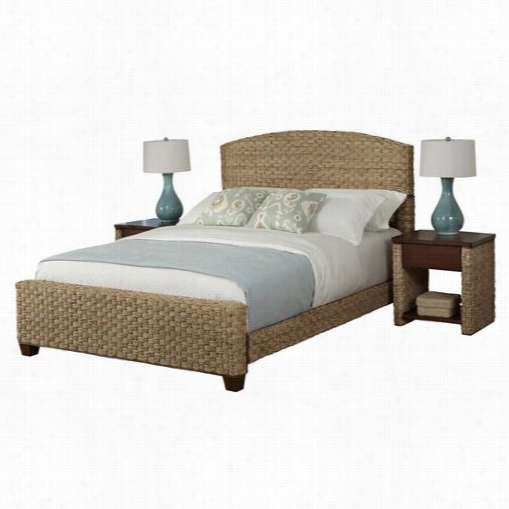 Domicile Styles 5403-6018 Cabana Banana Ii King Bed And Two Night Stands In Honey