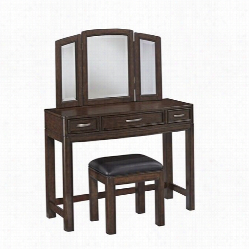 Fireside Styles 5549-72 Creescent Hill Vanity And Bench In Two-tone Ttortoise Shell