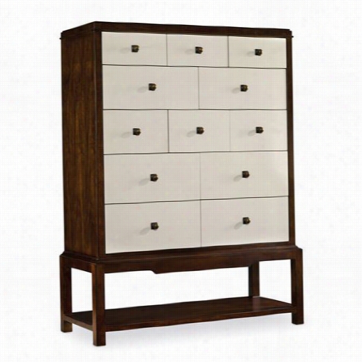 Hooker Furniture 5185-90110 Palisade Twelve Drawer Chest  In White/cream/beige