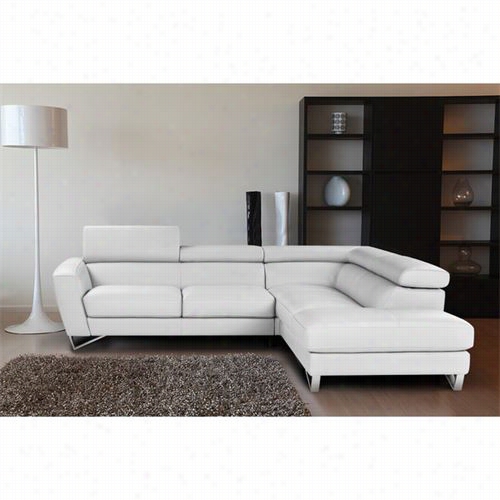 J&m Furn Iture 176g11-rhfc-bk Sparta Right Handfacing Sectional In White