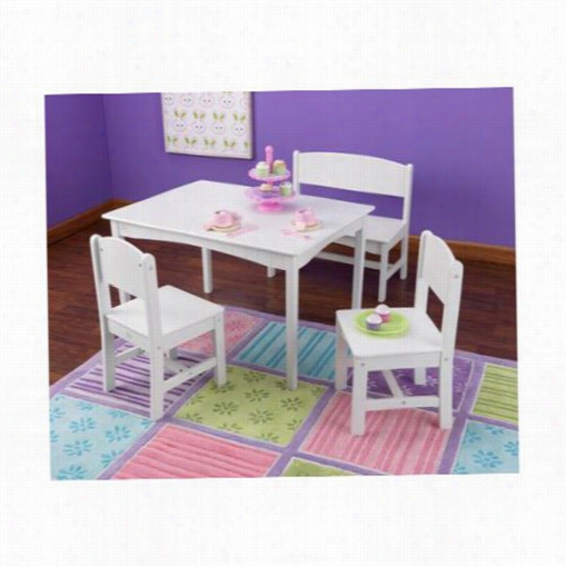 Kidkraft 26110 Nantucket Tble With Bench And 2 Chairs