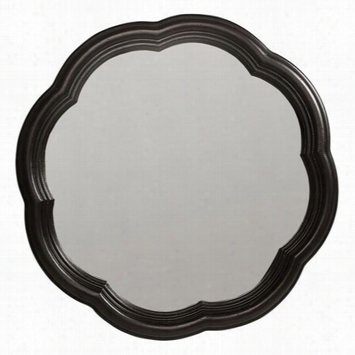 Bequest Classi Cfurniture 3511-0800 Haven Scalloped Accent Mirror In Blackberry