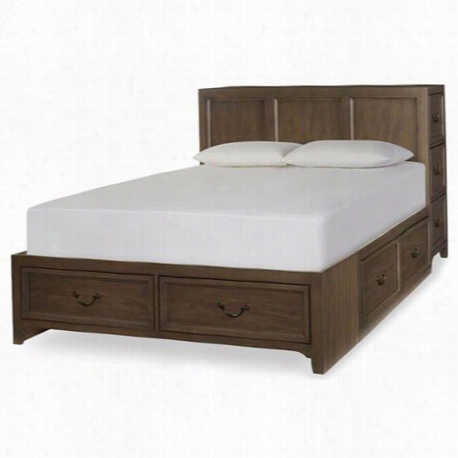 Legacy Classic Furniture 4800-4724k Kewnood Fu Ll Super Storage Bed Through  Dual Side Storage Insuede