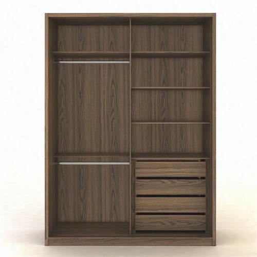 Manhattan Comfort 97 Belleue 4 Drawer 2 Door Wardrobe