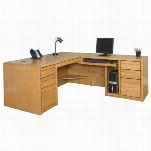 Maritn Furniture 00684r-r-0068r-00682 Contemporary Rightt Hand Facing Keyboard Return,, Desk And Bopkshelf Chest