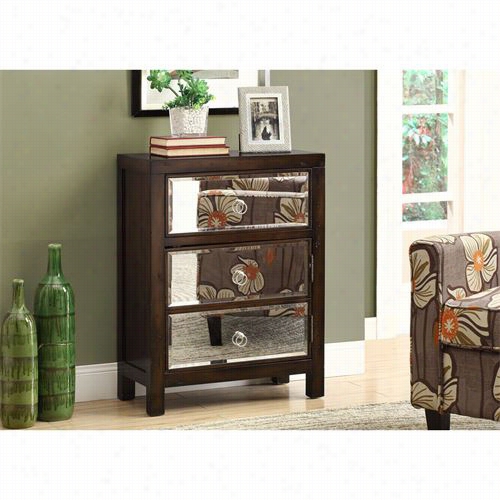 Moonarc Hspecialties I3835 Transitional Bomba Chest In Brown / Mirror
