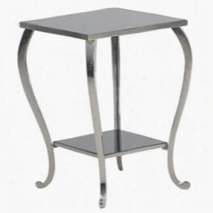 Powell Furniutre 14bo7097 Bombay Laguna Square Side Table In Polished Nickel