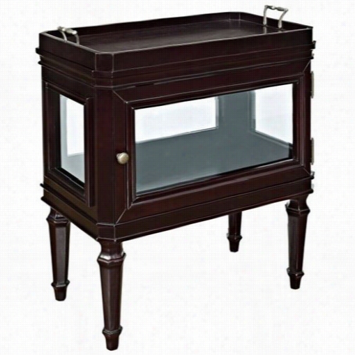 Powell Furniture 883-215 Bombay Briarcliff Curio In Cognac