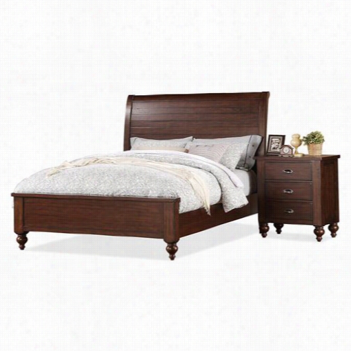 Riverside 33570-33 573-33574 Castlewood Queen Sleigh Bed With Storage Footboqrd