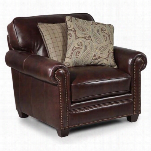 Simon Li H025-10-1d-sp0f Burke Chair In Antique Espresso Pillows