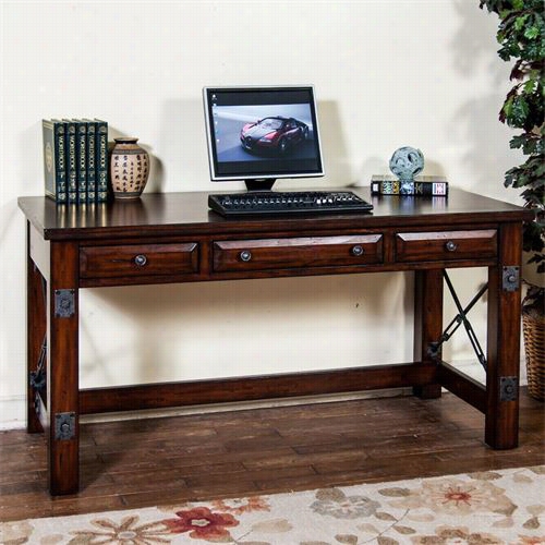 Sunny Designs 2956rrm Vineyard Wriitng Desk In Rustic Mahgoany