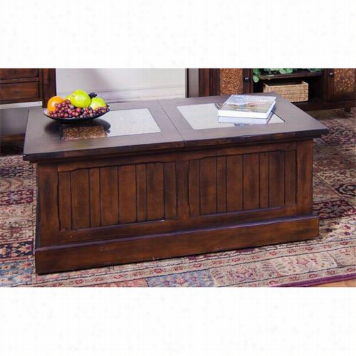 Sunny Designs 3228dt-c2 Woodland Trunk Coffee Table In  Darkk Tobacco