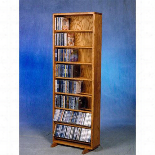 The Wood Shed 806-188 Slid Oak Dowel Cabinet For Cd's