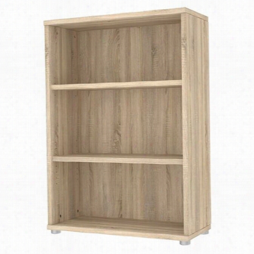 Tvilum 79403ak Structure 3 Shelf Wide Bookcase In Oak Srtucture