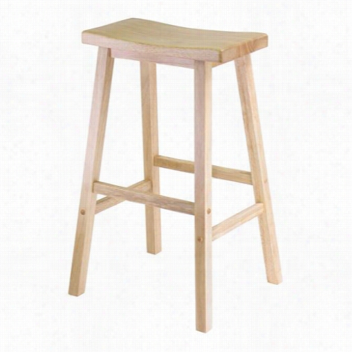 Winsome 84089 29"" Saddle Seat Stool In Beech