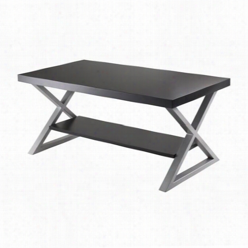 Winsome 93439 Korsa Coffee Table In Back/metal