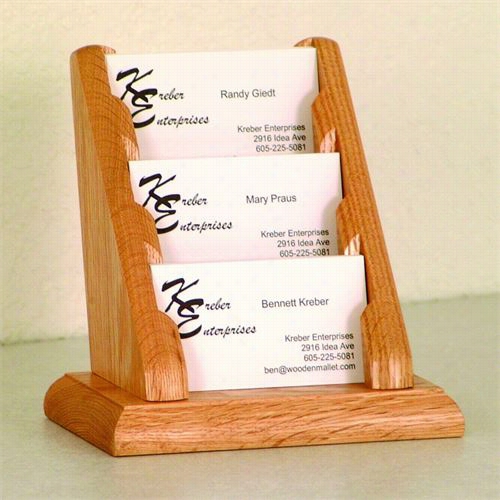 Wooden Mallet Bcc1-3 33 Pocket Countertop Business Card Holder