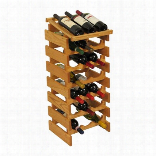 Wooden Mallet Wrd36 Dakota 21 Bottle Wine Rack With Dksplay  Top