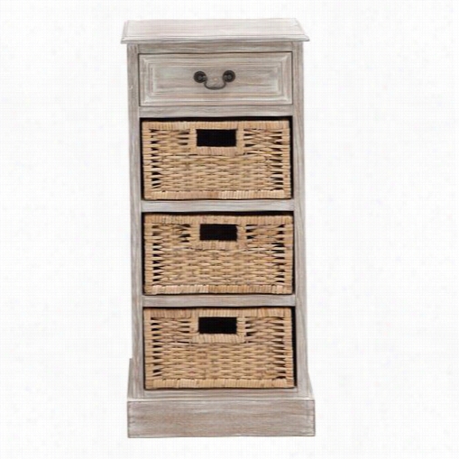 Woodland Imports 96283 The Cool Woodd 3 Basket Chest