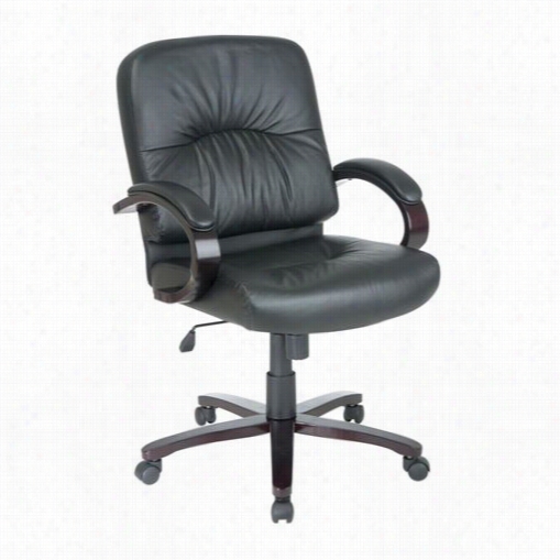 Worlsmart Wd5 Eco Leather Mid Back Chair