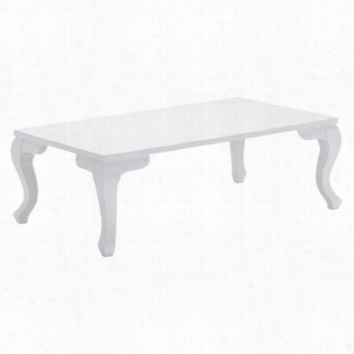 Zuo 4040062 Verdun Rectanglar Coffee Table In White