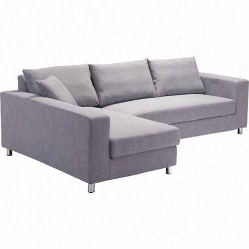 Zuo 900653 Roxboro Sleper Sectional In Gray