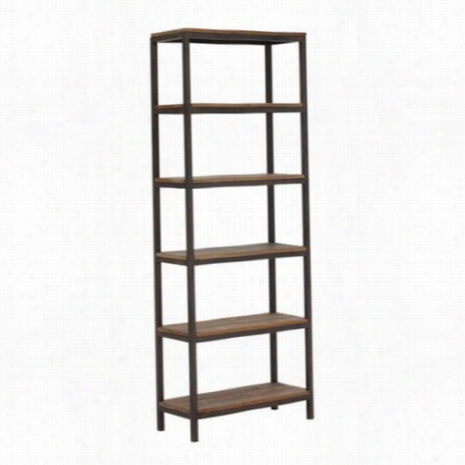 Zuo 98143 Mission Bag All 6 Level Shelf In  Distressed Natural