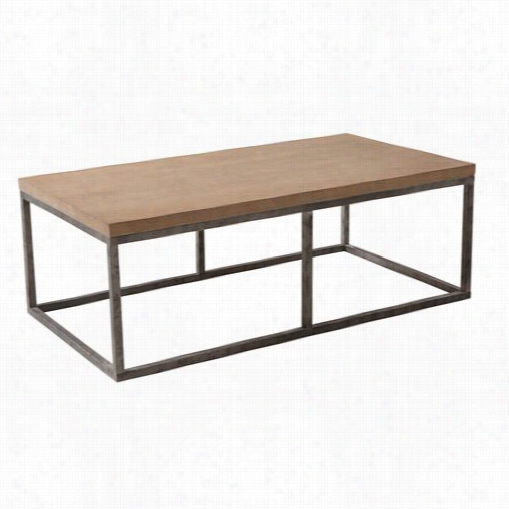 Armen Living Lcsacogn Sahara Coffee Table In Wash Stain