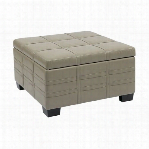 Avenue Six Dtr3030s Detor Strap Ottoman  With Tray