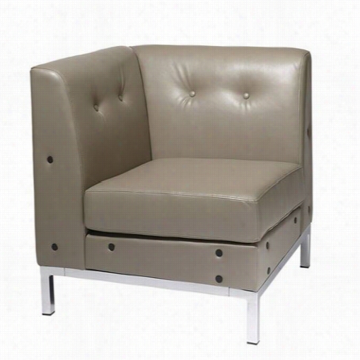 Acenuue Six Wst51c-u22 Wall Street Corner Chair In Chrome