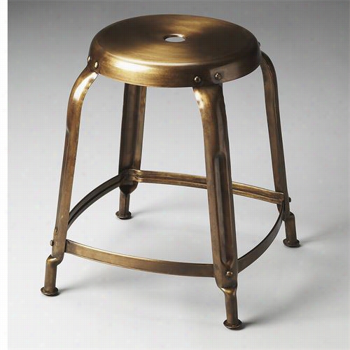 Butler 3124025 Industrial Chic Dutton Iron Stool In Bronze