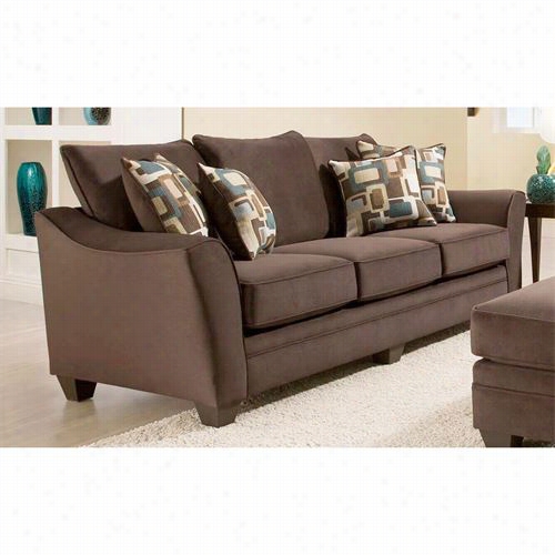 Chels Ea Domestic Furniture 183853-5041-fe Cupertino Sofa In Flannel Espresso
