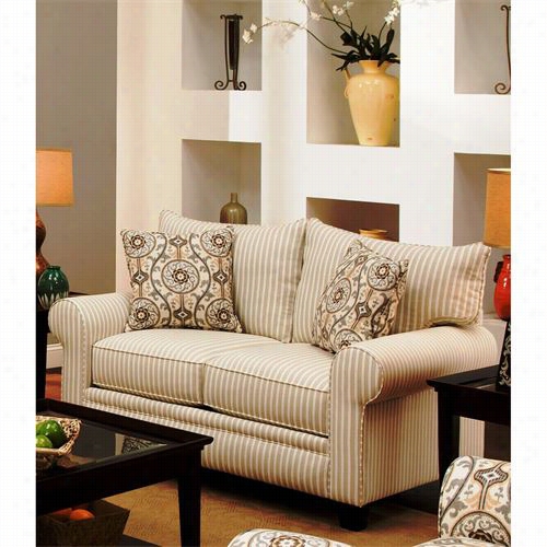 Chelsea Home Furniture 730216-10-gens-42587 Susie Loveseat In Boulevard Gre/yoh Suzannah Metal