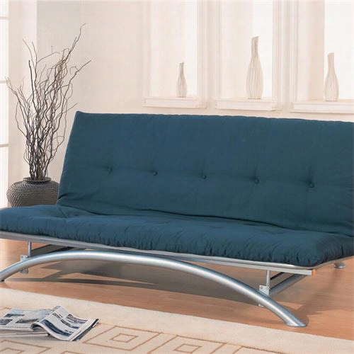 Coaster Furniure 003008 Contemporary Metal Futon Frame In Silver