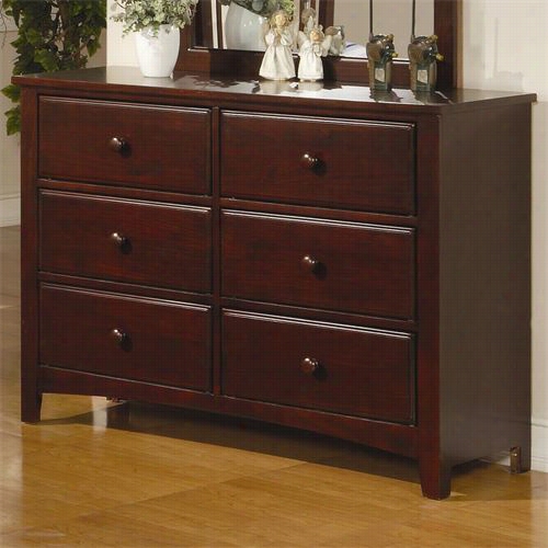 Coaster Furniture 400293parker 6 Drawers Youth Dresser In  Cappuccino