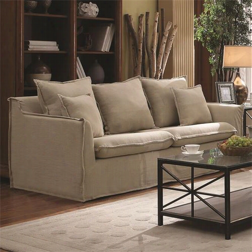 Coaster Furnitu Re 505801 Cooney Sofa In Beige