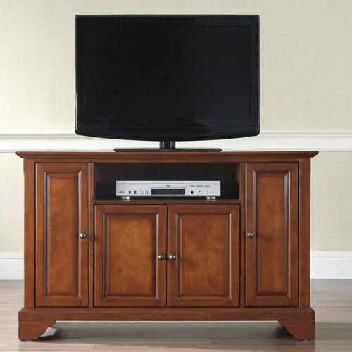 Crosley Furniture Kf10020bch Lafyette 48"" Tv Stand In Classic Cherry Finish