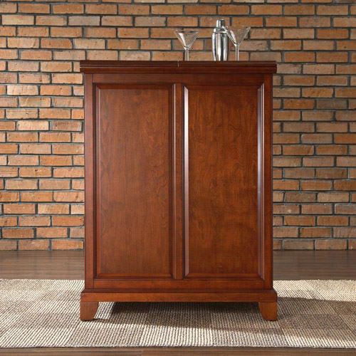 Crosley Furniture Kf40001cch Neewport Expandable Tribunal Cabinet In Classic Cherry Finish