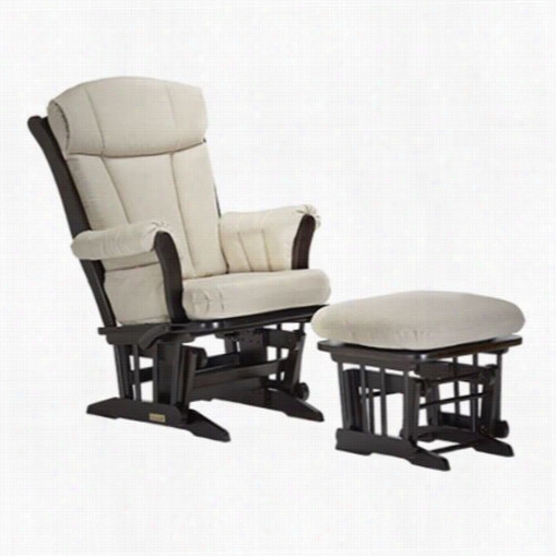 Dutailier 908-120 Wood 28-1/2"& Quot;w Multiposition And Recliner Glider