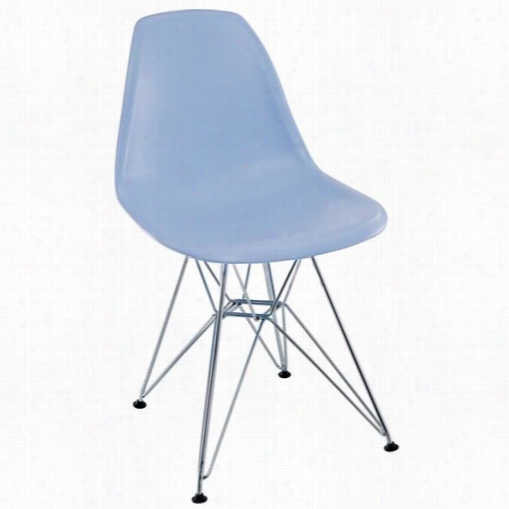 East Eend Imporgs Eei-179-lbu Paris Wire Side Chair Ih Blue