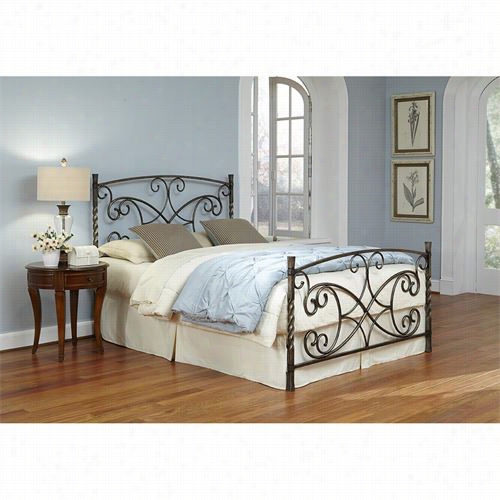 Way Bed Cluster B11355 Charisma Copper Chrome Queen Bed