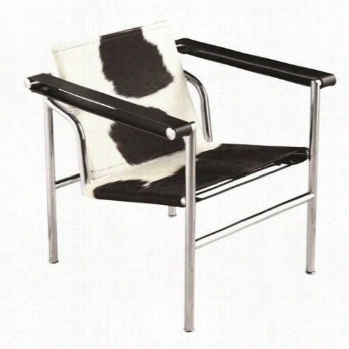 Fine Mod Imports Fmi1141 String Pony Dull Chair In Polised Chrome