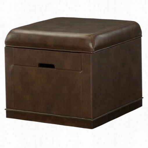 Hammary 090-726 Hidden Treasures Lif Top Ottoman In Brown