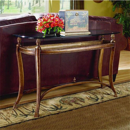 Hammary T00036-t03689-00r Suffolk Bay Sofa Table In Tortoise Shell Color