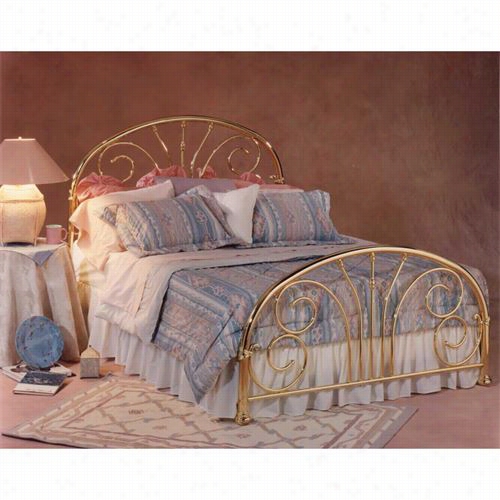 Hillsdale Furniture 1069bf Jackson Full Bed Set In Classic Brass Plate - Rails Not  Included